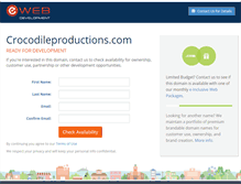 Tablet Screenshot of crocodileproductions.com